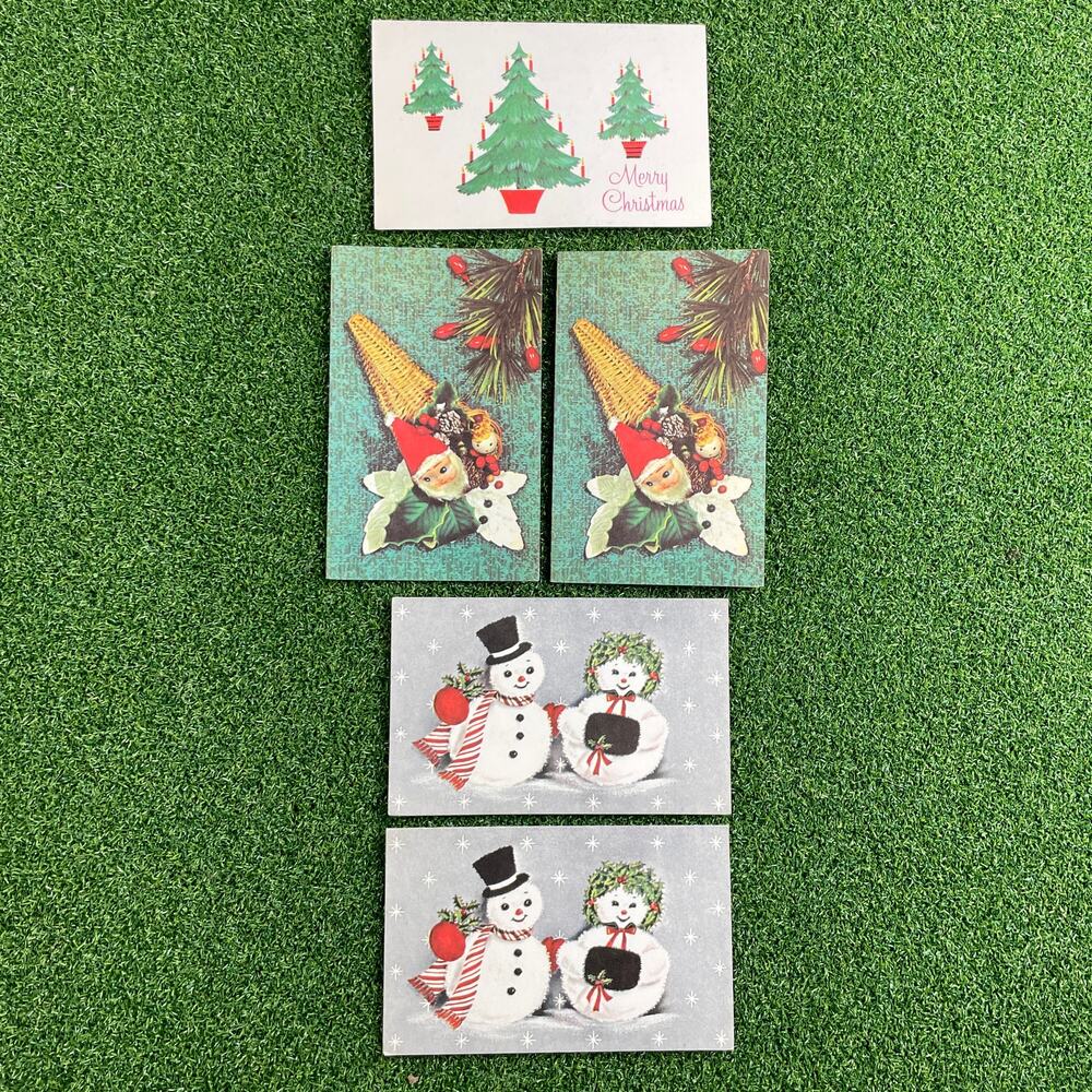 Vintage Lot Christmas Holiday Greeting Cards Lot